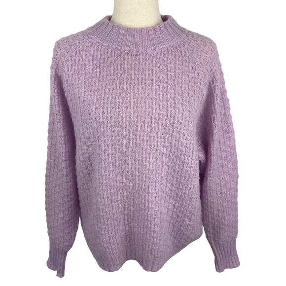 FRNCH PARIS NORHEN‎ TEXTURED PULLOVER SWEATER IN LAVENDER NWT WOMEN'S SIZE S/M - Picture 2 of 13